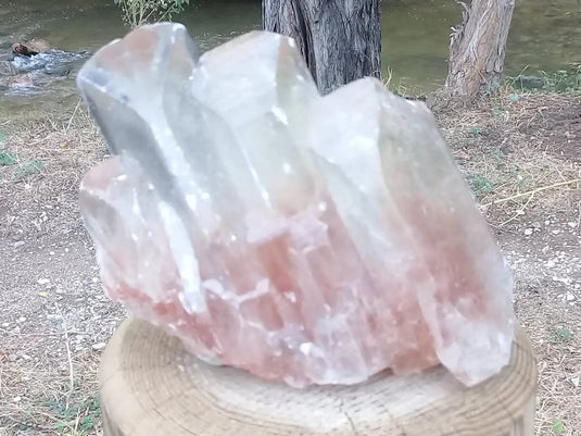 Baryte miel cristallisée pointe brute Grade A ++++ Baryte miel cristallisée pointe brute