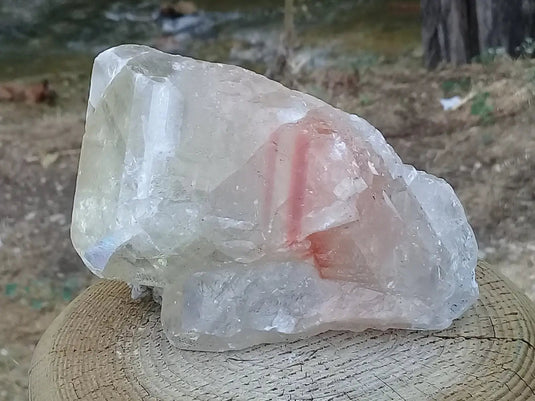 Baryte miel et rouge cristallisée pointe brute Grade A ++++ Baryte miel et rouge cristallisée