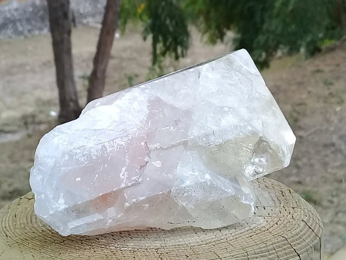 Baryte miel et rouge cristallisée pointe brute Grade A ++++ Baryte miel et rouge cristallisée