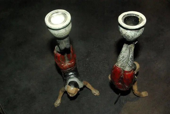 Load image into Gallery viewer, Bougeoirs acrobate chinois (le lot) Bougeoirs acrobate chinois
