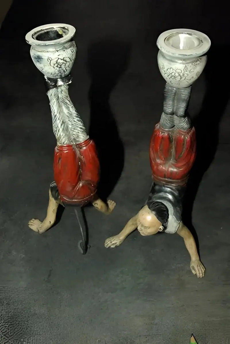 Load image into Gallery viewer, Bougeoirs acrobate chinois (le lot) Bougeoirs acrobate chinois
