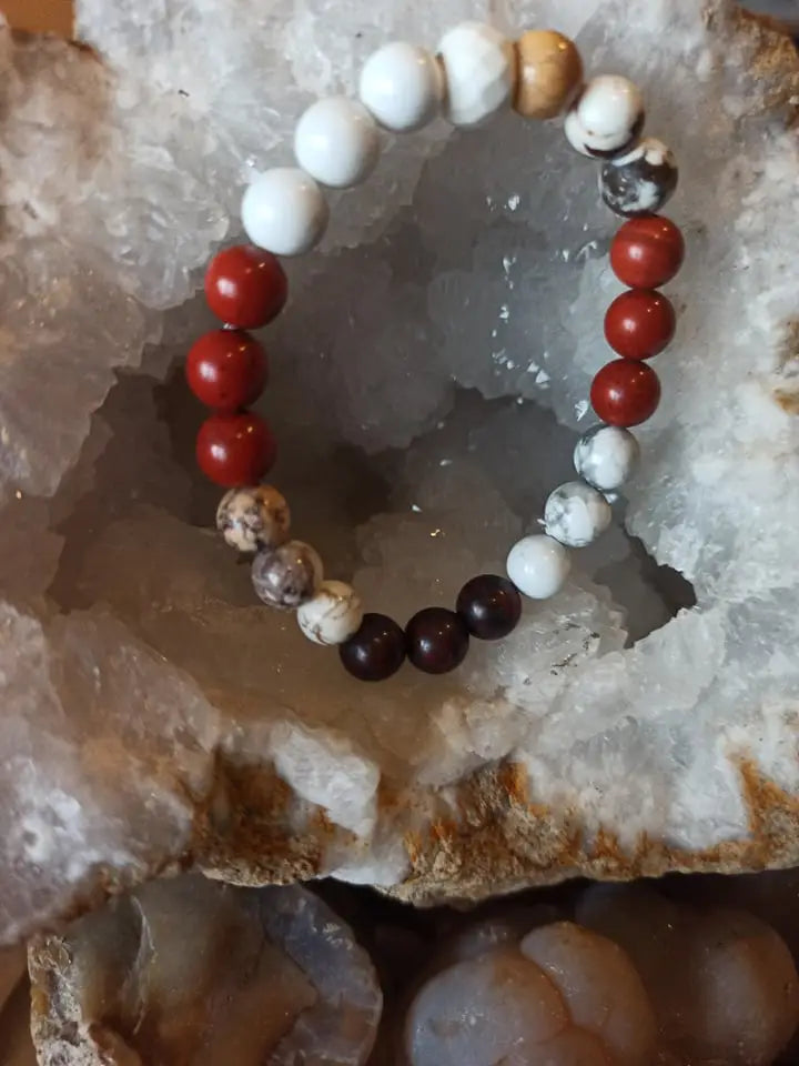 Загрузить изображение в просмотрщик галереи, Bracelet Anti rétention en perles minérales naturelles et authentiques Bracelet anti rétention d&#39;eau Dans la besace du p&#39;tit Poucet   
