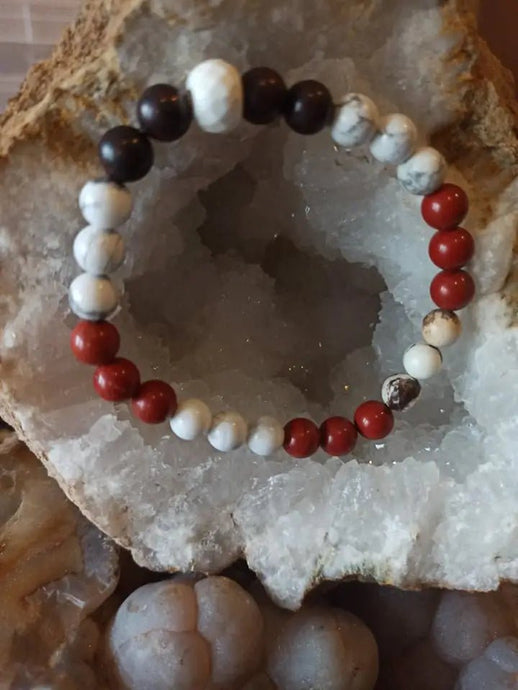 Bracelet anti rétention en perles minérales naturelles et authentiques Bracelet anti rétention d’eau