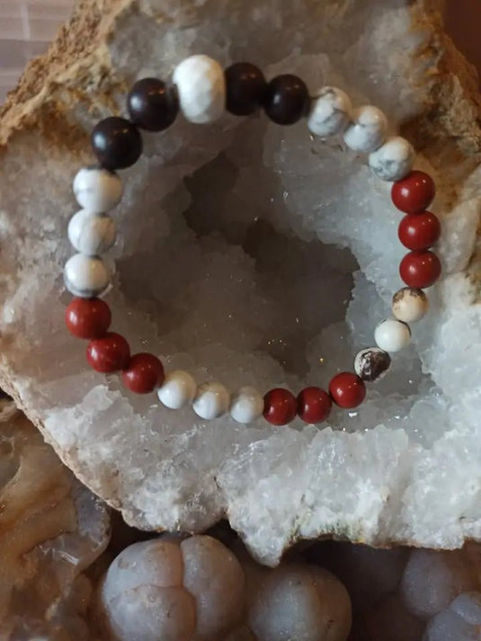 Bracelet anti rétention en perles minérales naturelles et authentiques Bracelet anti rétention d’eau