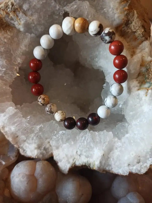 Bracelet Anti rétention en perles minérales naturelles et authentiques Bracelet anti rétention d’eau