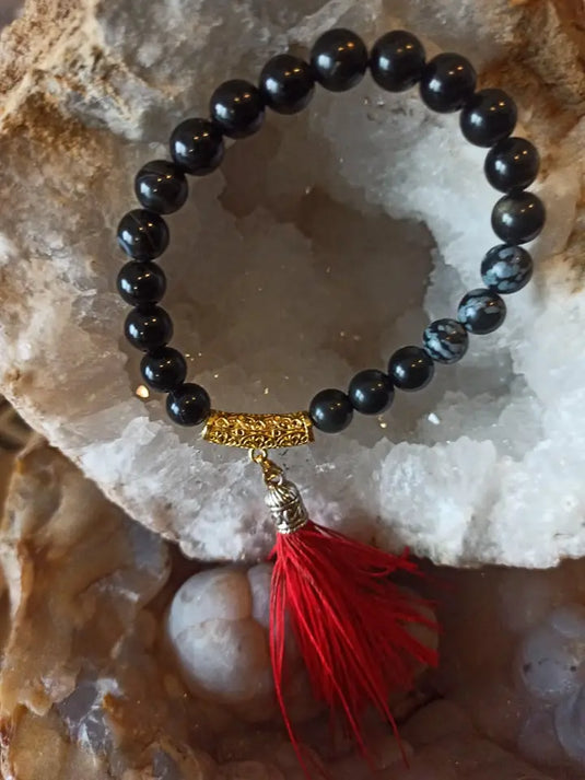 Bracelet full protection en perles minérales naturelles et authentiques Bracelet full protection Dans la besace du p'tit Poucet   