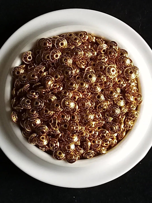 Breloque perle forme soucoupe Divers coloris 6mm X 4mm Prix perle à l’unité Perles breloque forme soucoupe Divers coloris