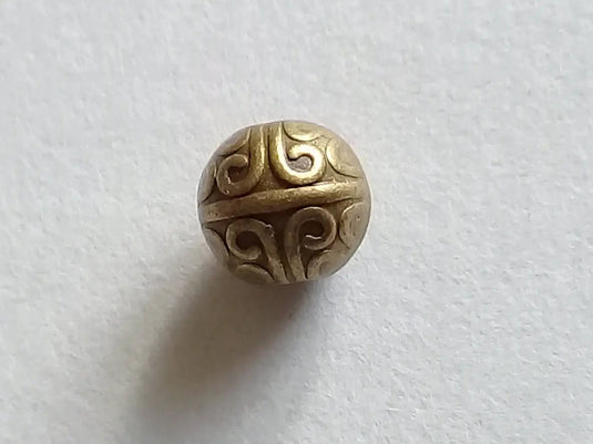 Breloque perle métal couleur Bronze ancien Diamètre 7mm Prix perle à l’unité Diamètre 7mm Perles breloque métal couleur Bronze ancien