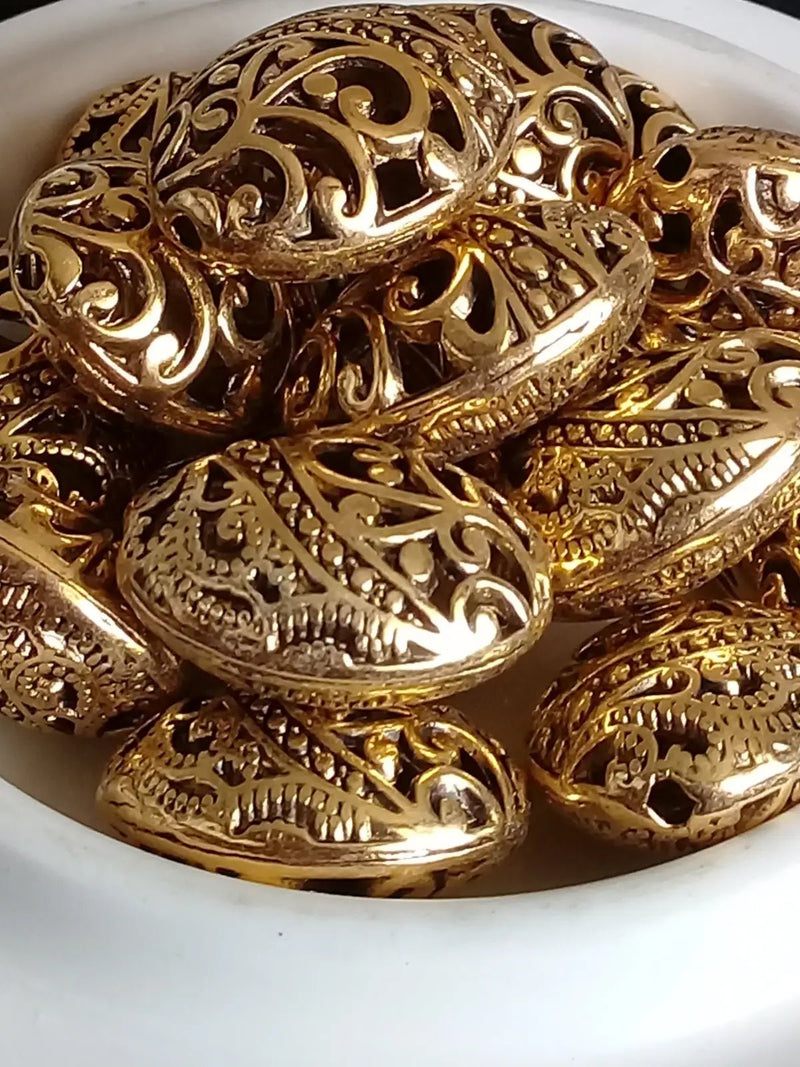 Chargez l'image dans la visionneuse de la galerie, Breloque perle ovale Divers coloris 22mm X 18mm X 12mm Prix perle à l’unité Perles breloque ovale Divers coloris
