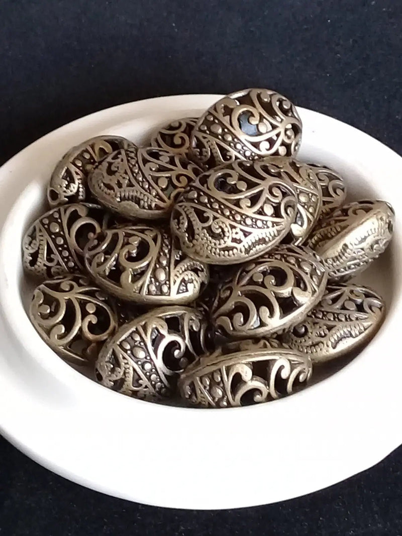 Chargez l'image dans la visionneuse de la galerie, Breloque perle ovale Divers coloris 22mm X 18mm X 12mm Prix perle à l’unité Perles breloque ovale Divers coloris
