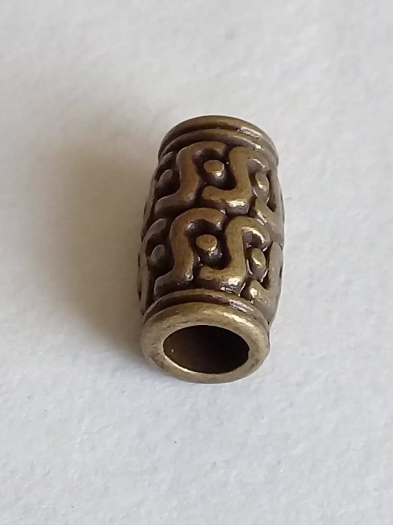 Load image into Gallery viewer, Breloque perle tube couleur Bronze ancien 12mm X 7mm Prix perle à l’unité Diamètre 7mm Perles tube couleur Bronze ancien
