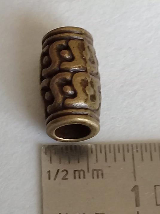 Breloque perle tube couleur Bronze ancien 12mm X 7mm Prix perle à l’unité Perles tube couleur Bronze ancien Dans la besace du p'tit Poucet   