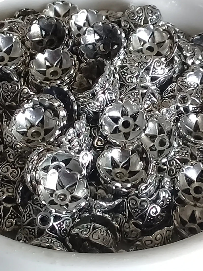 Chargez l&#39;image dans la visionneuse de la galerie, Breloques séparatifs couleur Argent Diam: 8mm Prix à l’unité Breloques séparatifs couleur Argent Diam: 8mm
