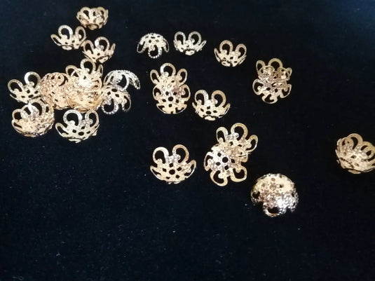 Breloques séparatifs couleur Or Diam: 8mm Prix à l’unité Breloques séparatifs couleur Or pour perles Diam: 8mm