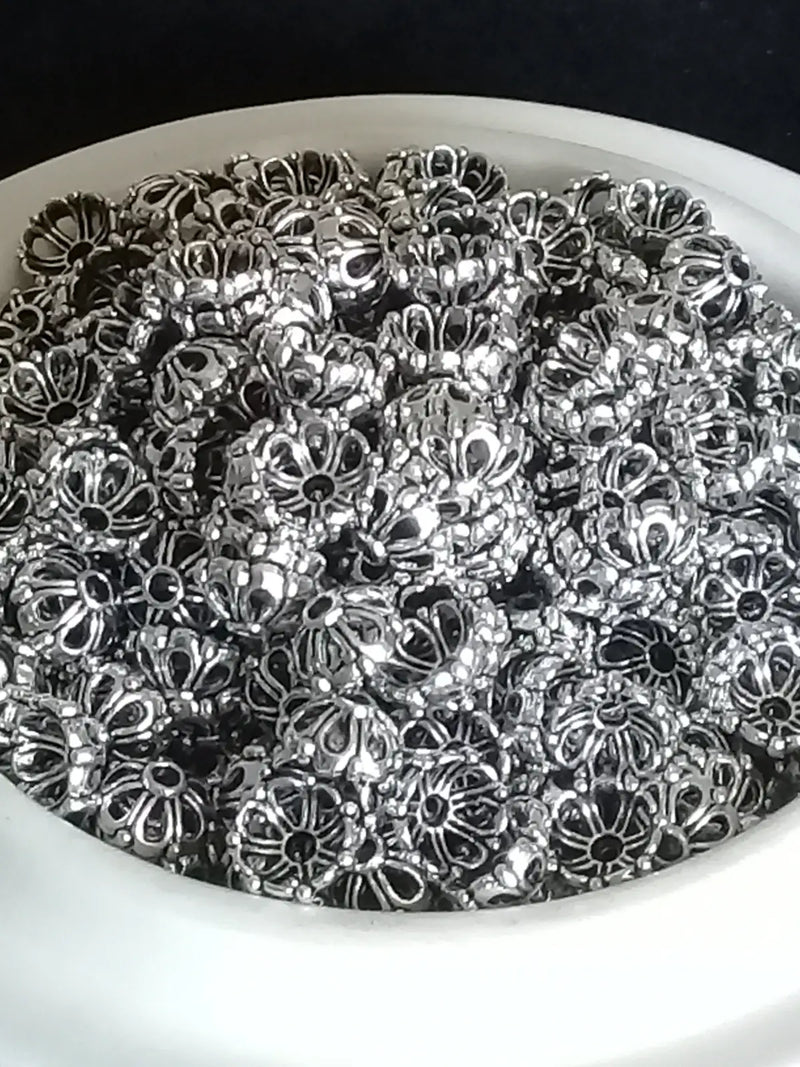 Chargez l'image dans la visionneuse de la galerie, Breloques séparatifs perles couleur argent Diam: 6mm Prix à l’unité Breloques séparatifs couleur Argent Diam: 6mm
