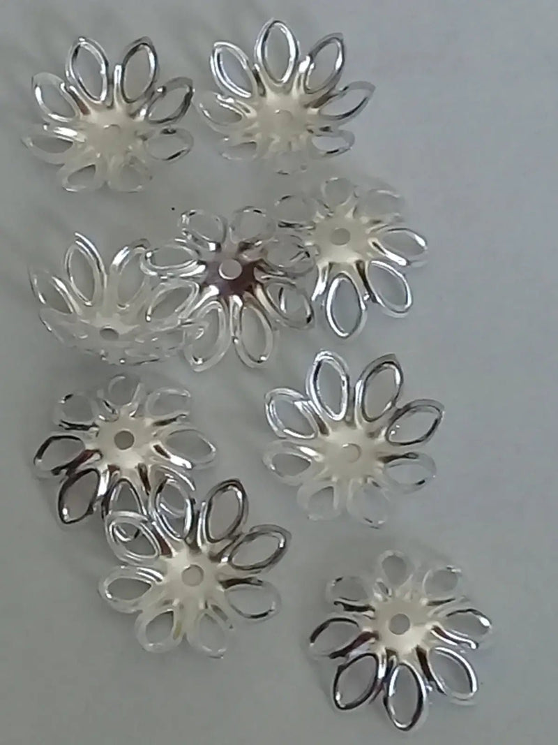 Chargez l'image dans la visionneuse de la galerie, Breloques séparatifs perles Divers coloris Diamètre 15mm Prix à l’unité Diamètre 15mm / Argent Breloques séparatifs perles divers coloris
