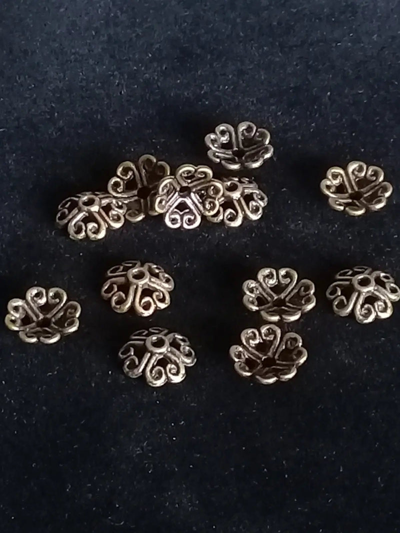 Chargez l'image dans la visionneuse de la galerie, Breloques séparatifs perles métal couleur Bronze ancien Prix à l’unité Breloques séparatifs perles métal couleur Bronze ancien
