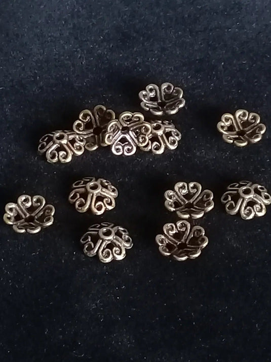 Breloques séparatifs perles métal couleur Bronze ancien Prix à l’unité Breloques séparatifs perles métal couleur Bronze ancien