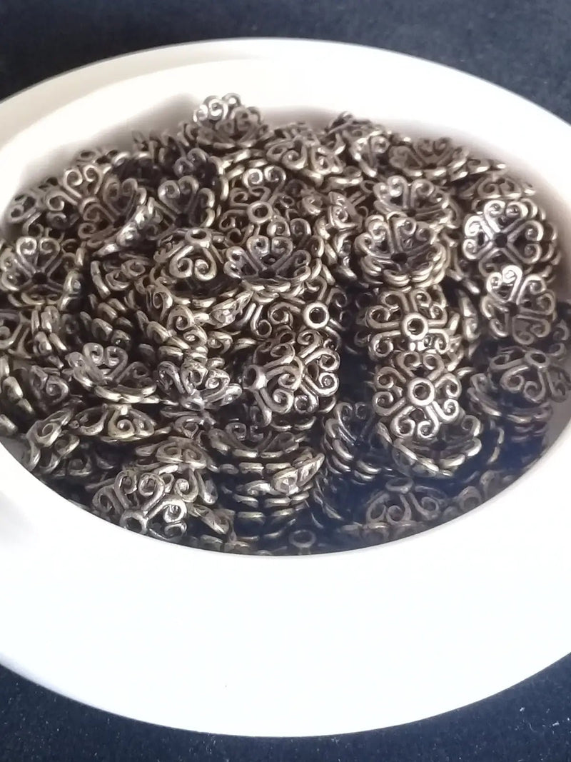 Chargez l'image dans la visionneuse de la galerie, Breloques séparatifs perles métal couleur Bronze ancien Prix à l’unité Breloques séparatifs perles métal couleur Bronze ancien
