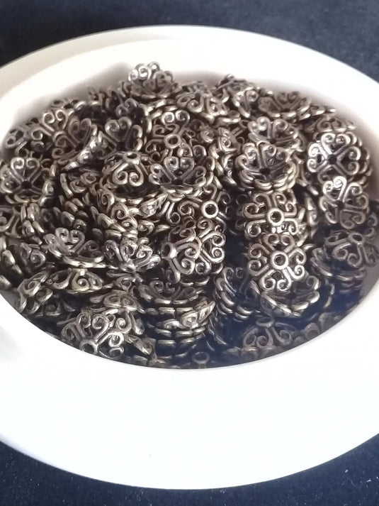 Breloques séparatifs perles métal couleur Bronze ancien Prix à l’unité Breloques séparatifs perles métal couleur Bronze ancien