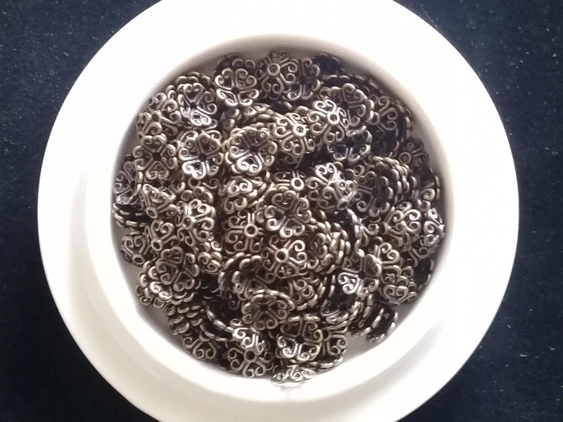 Chargez l'image dans la visionneuse de la galerie, Breloques séparatifs perles métal couleur Bronze ancien Prix à l’unité Breloques séparatifs perles métal couleur Bronze ancien
