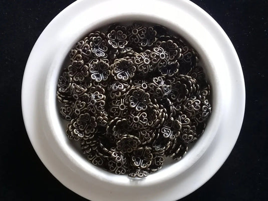 Breloques séparatifs perles métal couleur Bronze ancien Prix à l’unité Breloques séparatifs perles métal couleur Bronze ancien