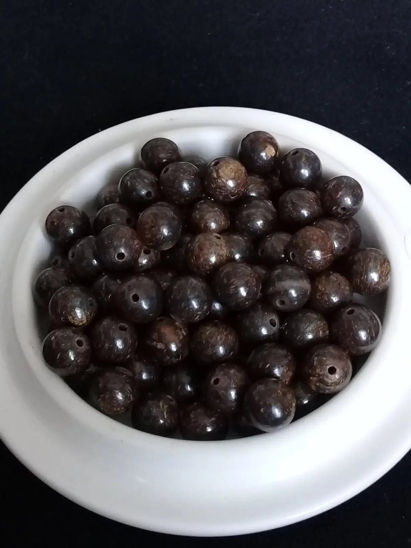 Load image into Gallery viewer, Bronzite de Birmanie perle Grade A++++ Prix perle à l’unité Diamètre 8mm Bronzite de Birmanie perles 8mm
