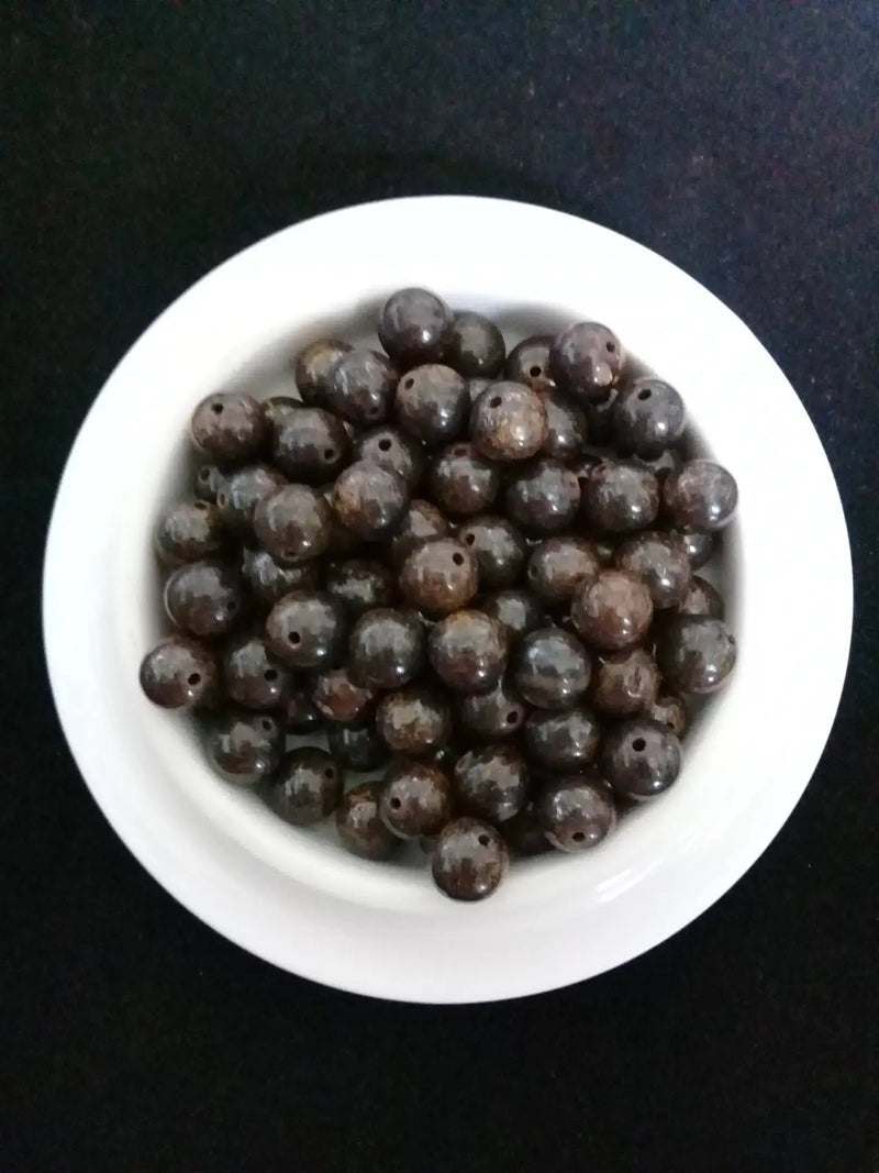 Load image into Gallery viewer, Bronzite de Birmanie perle Grade A++++ Prix perle à l’unité Diamètre 8mm Bronzite de Birmanie perles 8mm
