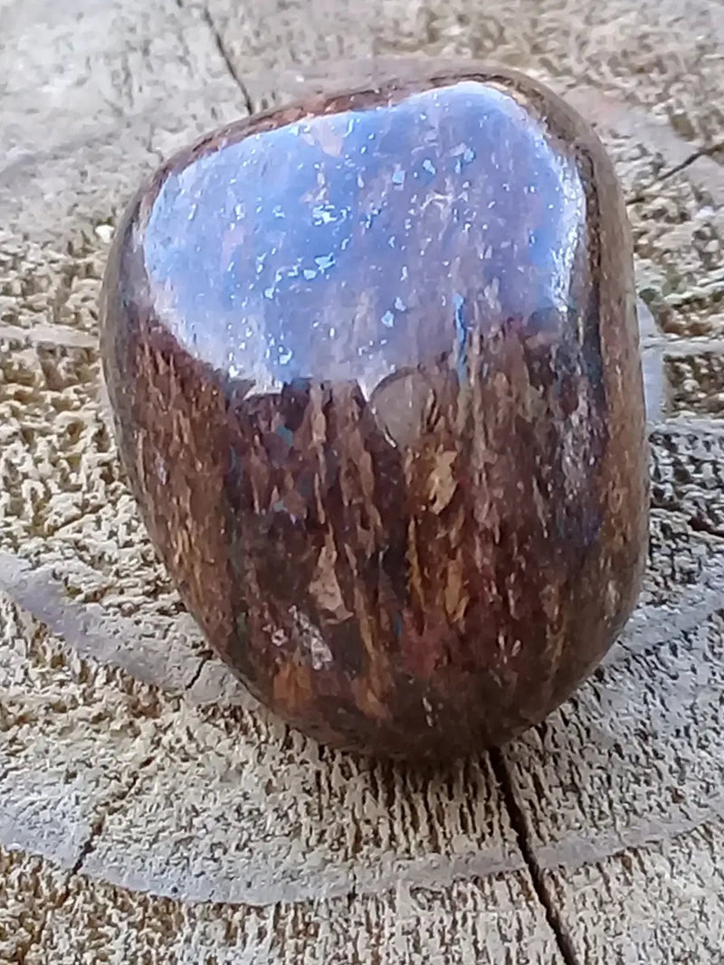 Chargez l'image dans la visionneuse de la galerie, Bronzite de Birmanie pierre roulée Grade A++++ Bronzite de Birmanie pierre roulée
