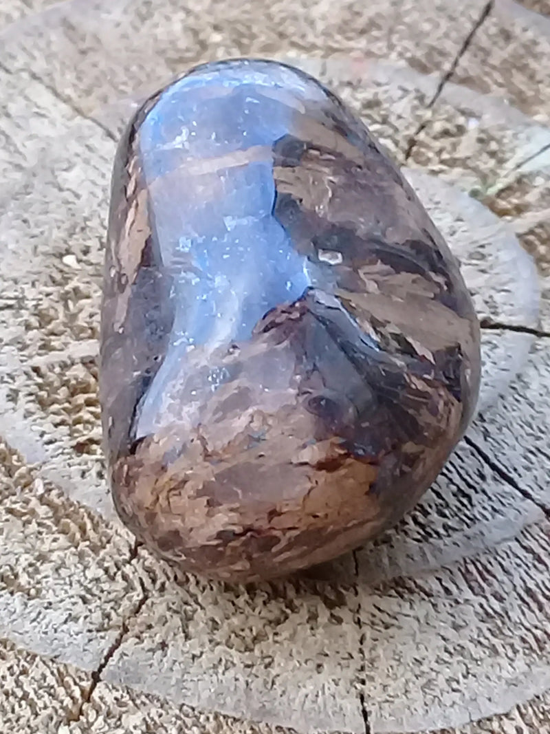 Cargue la imagen en el visor de la galería, Bronzite de Birmanie pierre roulée Grade A++++ Bronzite de Birmanie pierre roulée Dans la besace du p&#39;tit Poucet   
