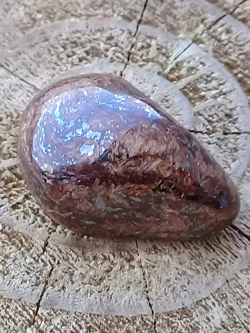 Cargue la imagen en el visor de la galería, Bronzite de Birmanie pierre roulée Grade A++++ Bronzite de Birmanie pierre roulée Dans la besace du p&#39;tit Poucet   
