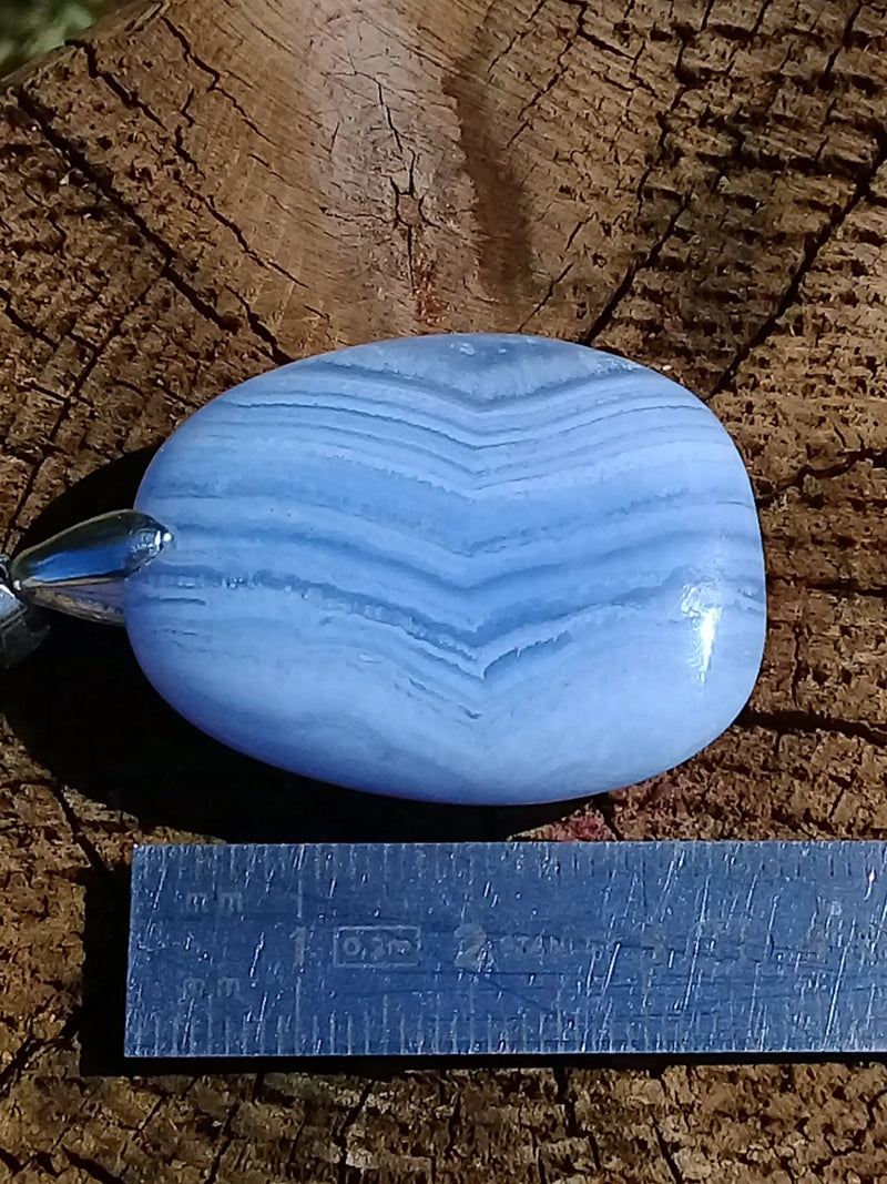 Carica immagine in Galleria Viewer, Calcédoine bleue pendentif Grade A ++++ Calcédoine bleue pendentif Dans la besace du p&#39;tit Poucet...   

