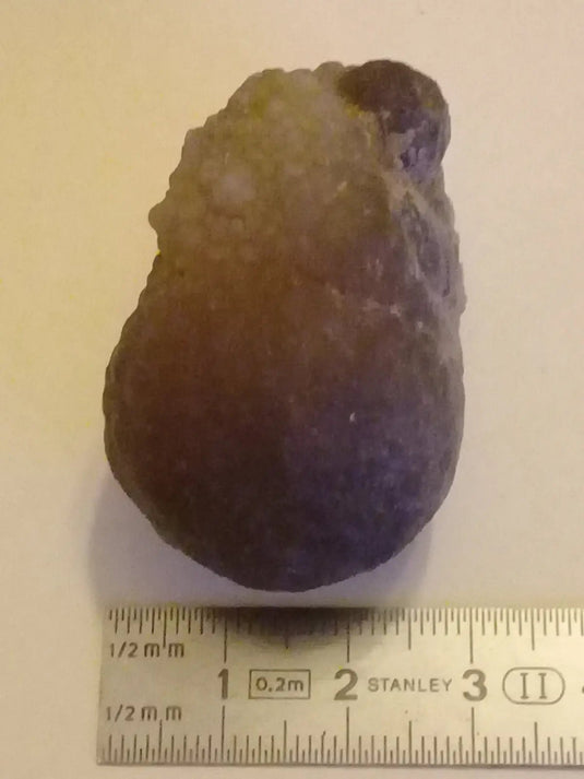 Calcédoine noire Botryoïdale ou larme de Calcédoine ’RARE’ Grade A++++ Calcédoine noire Botryoïdale