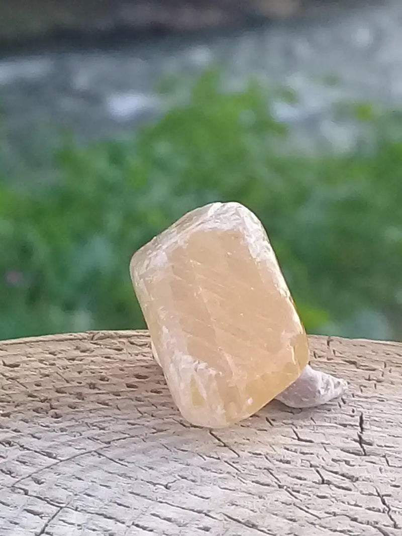 Chargez l&#39;image dans la visionneuse de la galerie, Calcite miel de France pierre roulée Grade A++++ Calcite miel de France pierre roulée
