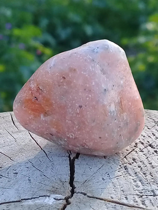 Calcite orange de France pierre roulée Grade A+++ Calcite orange de France pierre roulée