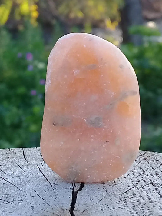 Calcite orange de France pierre roulée Grade A+++ Calcite orange de France pierre roulée