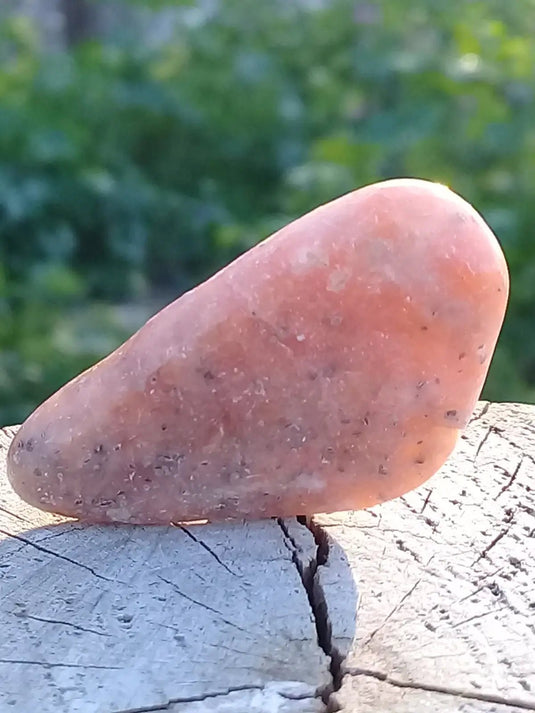 Calcite orange de France pierre roulée Grade A+++ Calcite orange de France pierre roulée