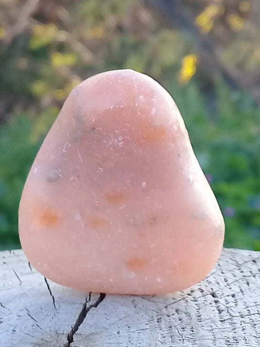 Calcite orange de France pierre roulée Grade A+++ Calcite orange de France pierre roulée