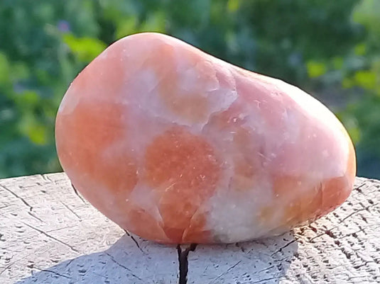 Calcite orange de France pierre roulée Grade A++++ Calcite orange de France pierre roulée