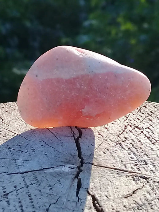 Calcite orange de France pierre roulée Grade A+++ Calcite orange de France pierre roulée