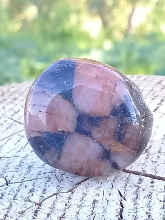 Chiastolite ou Andalousite pierre roulée Grade A ++++ Chiastolite / Andalousite pierre roulée