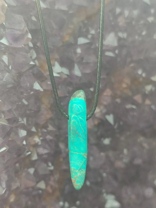 Chrysocolle-Malachite Authentique de RDC - Pendentif - Grade Prémium Chrysocolle-Malachite pendentif