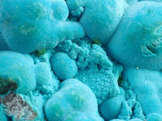 Chrysocolle sur Malachite du Pérou pierre brute Grade A++++ Chrysocolle sur Malachite du Pérou pierre brute