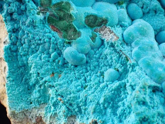 Load image into Gallery viewer, Chrysocolle sur Malachite du Pérou pierre brute Grade A++++ Chrysocolle sur Malachite du Pérou pierre brute
