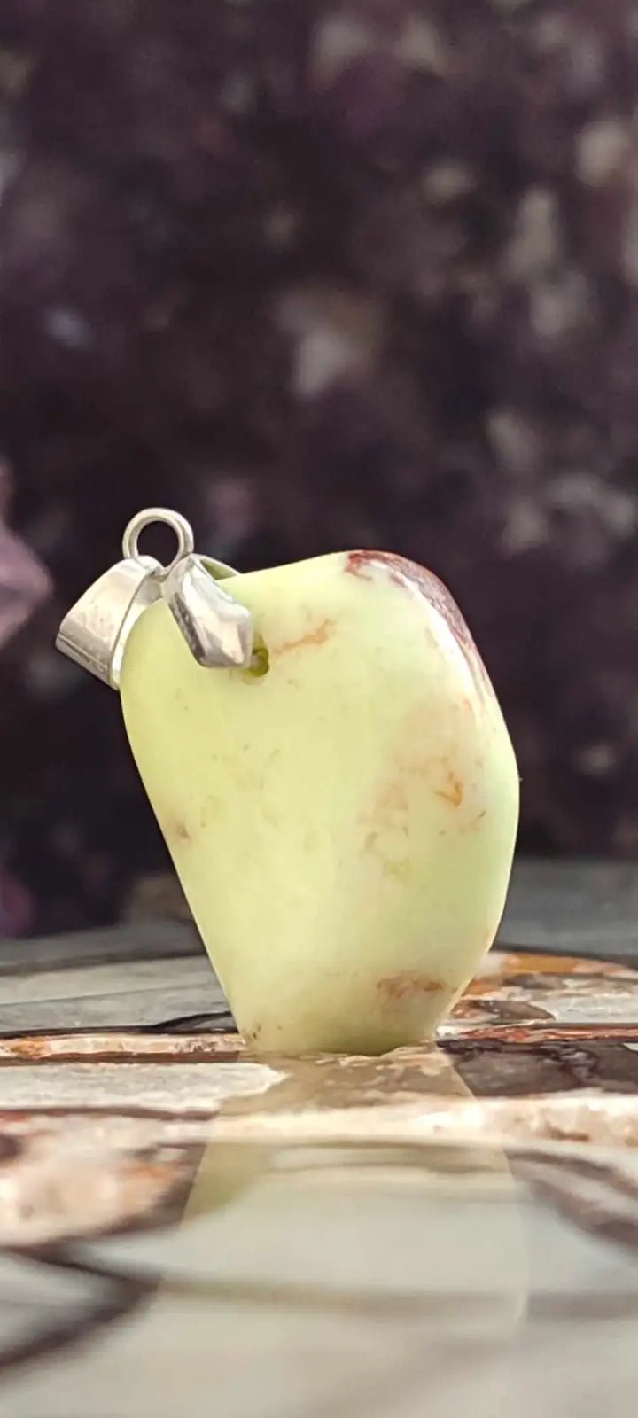 Load image into Gallery viewer, Chrysoprase citron d’Australie pendentifs Grade A++++ (fourni avec cordon) Chrysoprase citron pendentif
