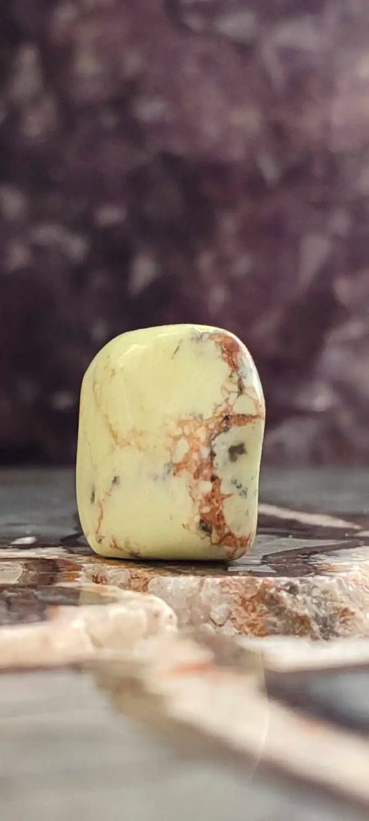 Chrysoprase citron d’Australie pierre roulée Grade A++++ Chrysoprase citron pierre roulée