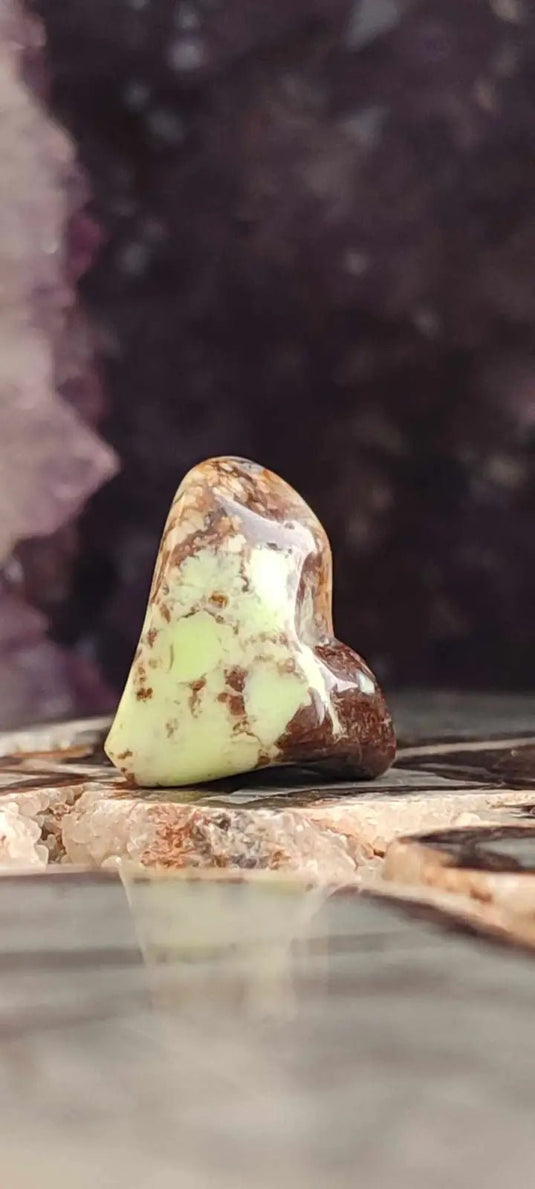 Chrysoprase citron d’Australie pierre roulée grade A++++ Chrysoprase citron pierre roulée