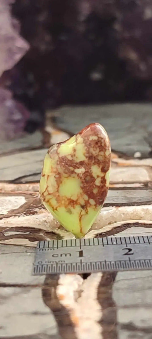 Chrysoprase citron d’Australie pierre roulée Grade A++++ Chrysoprase citron pierre roulée