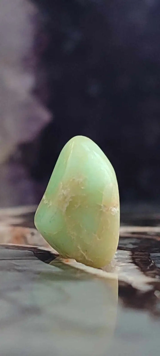 Chrysoprase du Kazakhstan pierre roulée Grade A++++ Chrysoprase pierre roulée