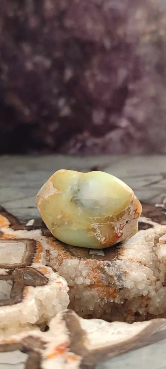 Chrysoprase du Kazakhstan pierre roulée Grade A++++ Chrysoprase pierre roulée